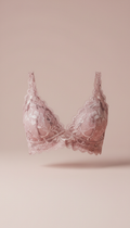 Orchid pink lace bralette