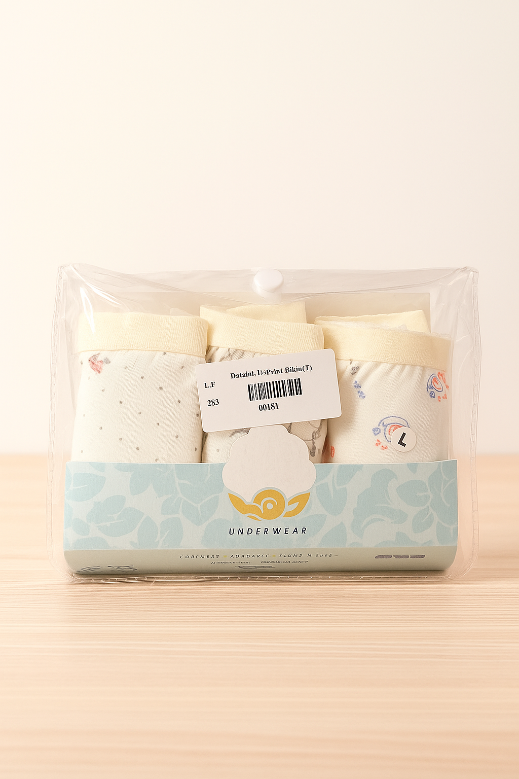 أندروير منقوش بكيني قطن دهب