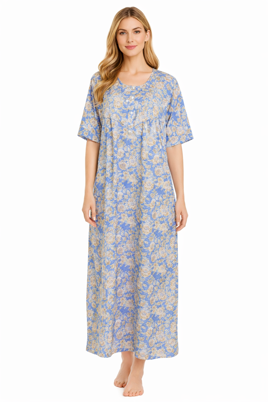 قميص نص كم طويل قطن