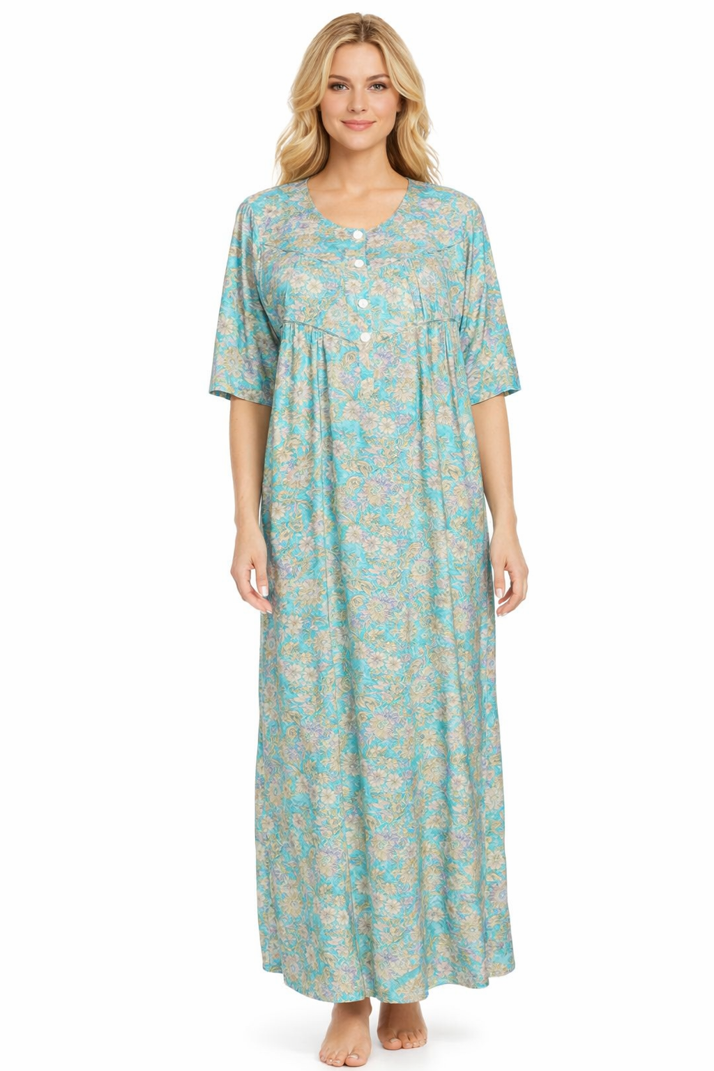 قميص نص كم طويل قطن