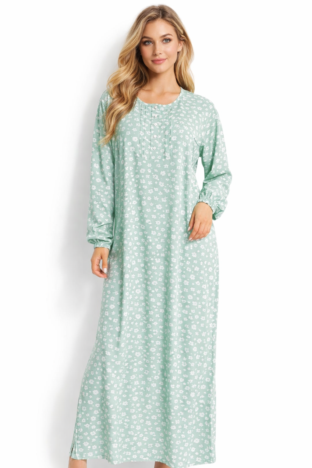 قميص كم طويل قطن