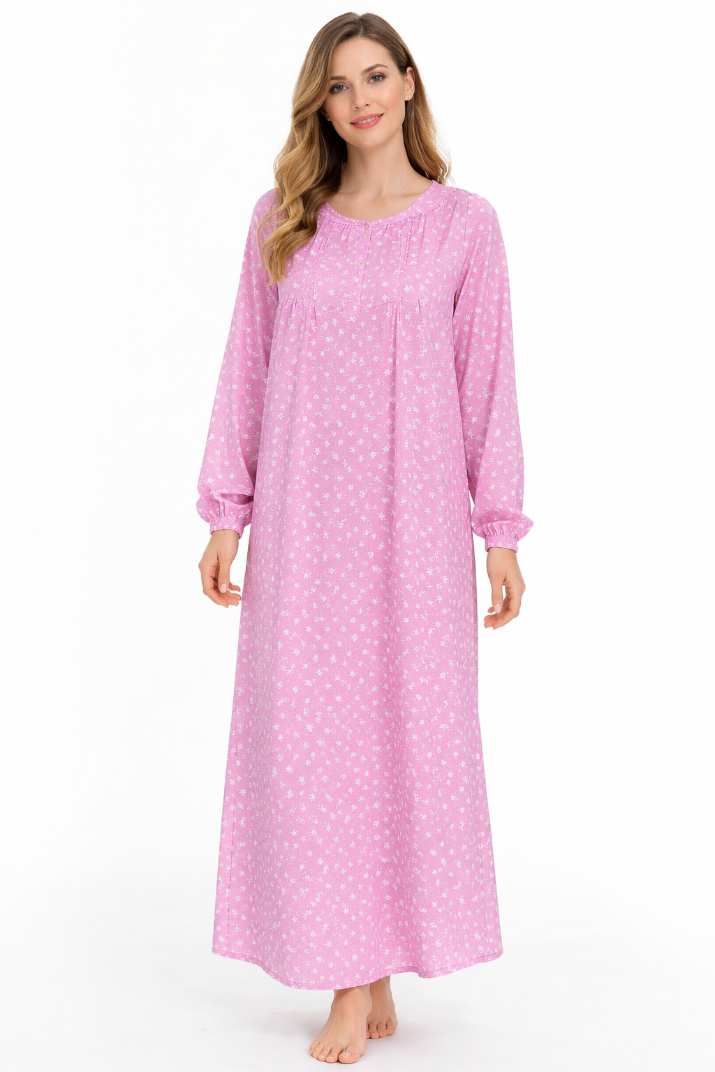 قميص كم طويل قطن