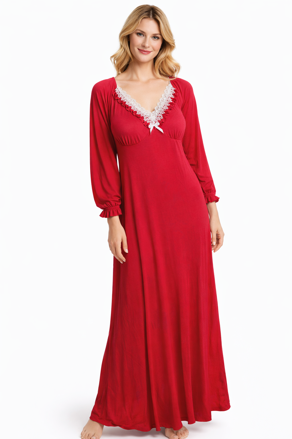 فستان قطن لايكرا