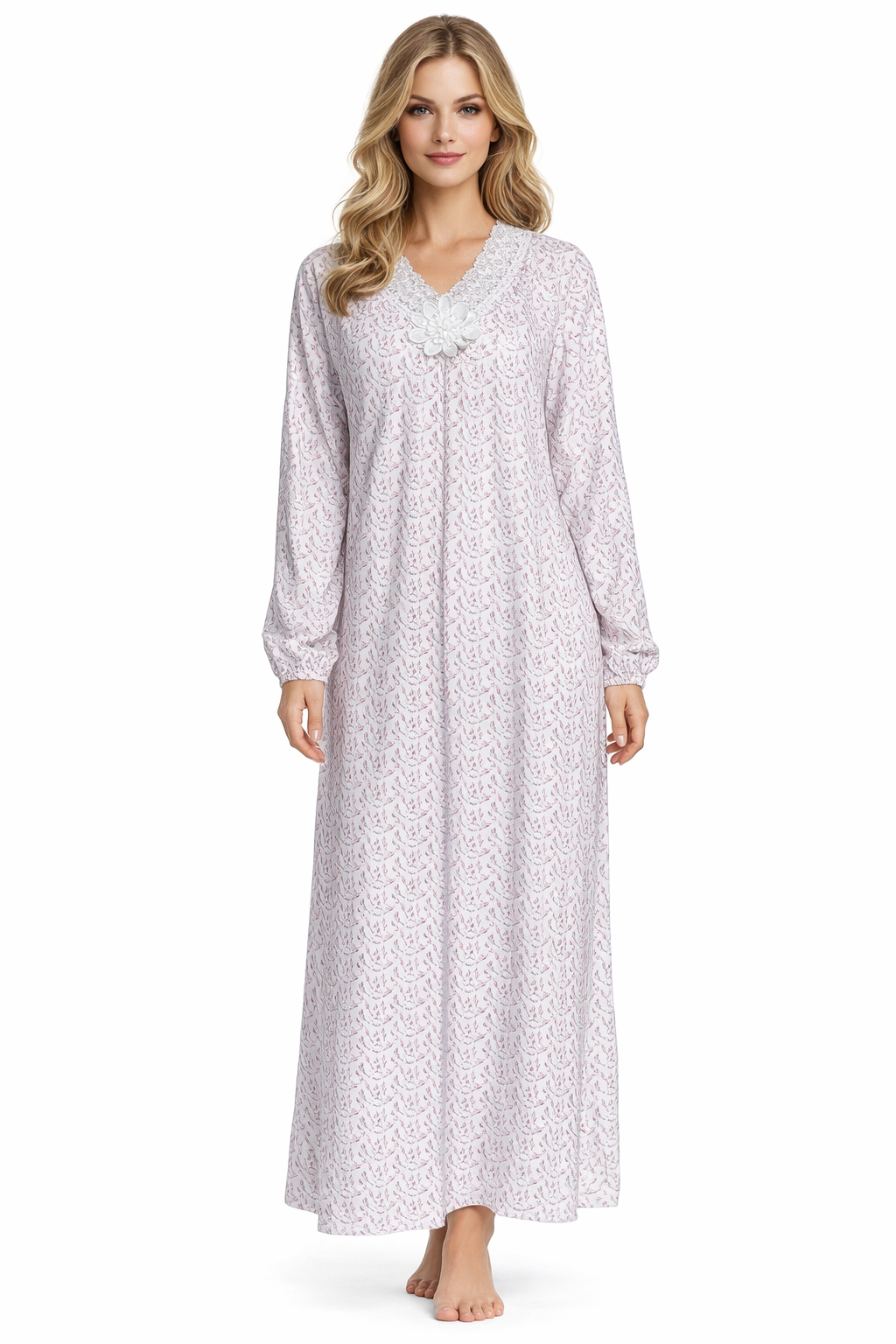 فستان كم قطن