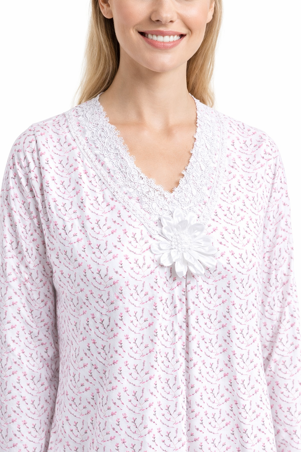 فستان كم قطن