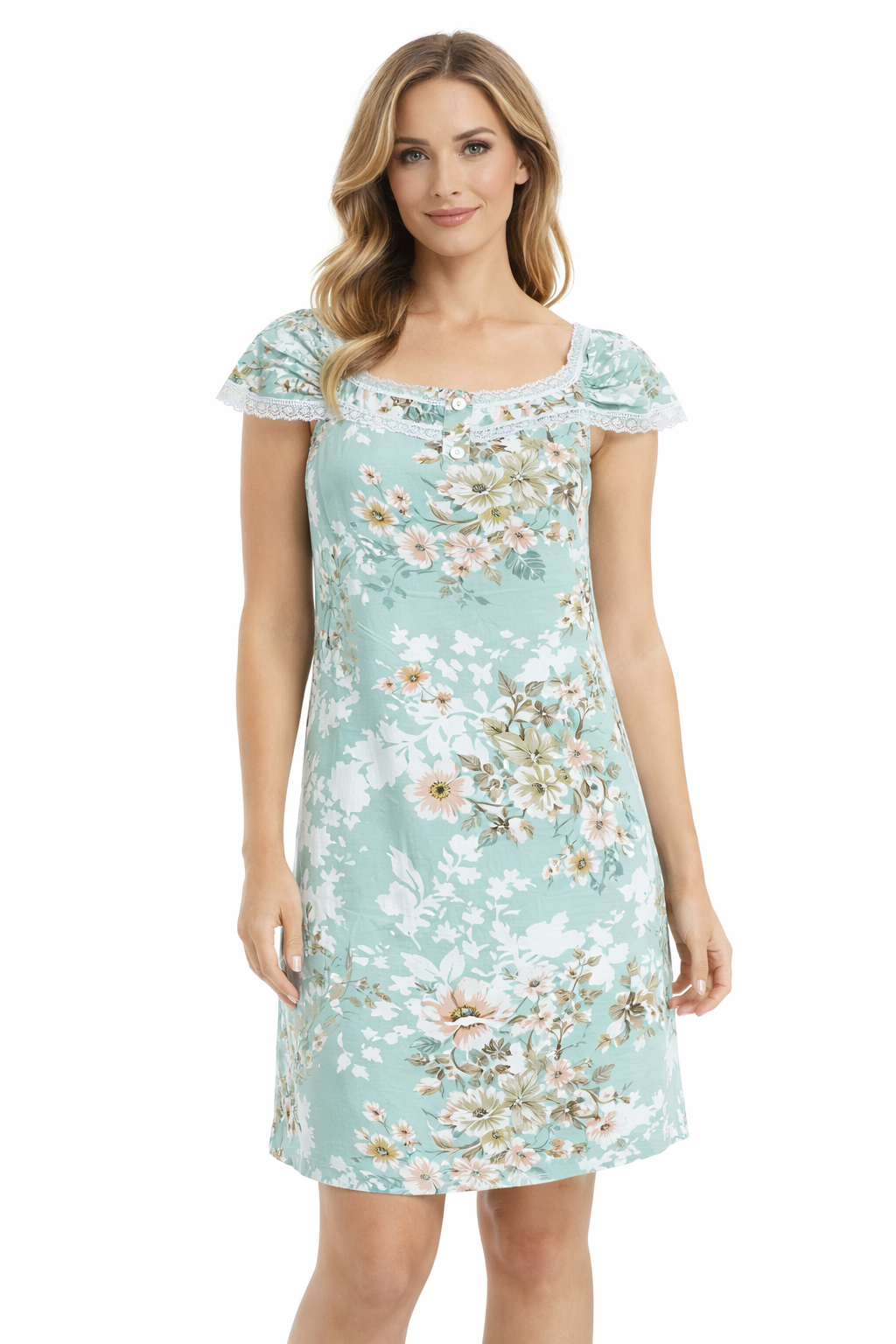 فستان فلورا بريز القطني