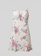 Flora chic ruffled and lace dress
