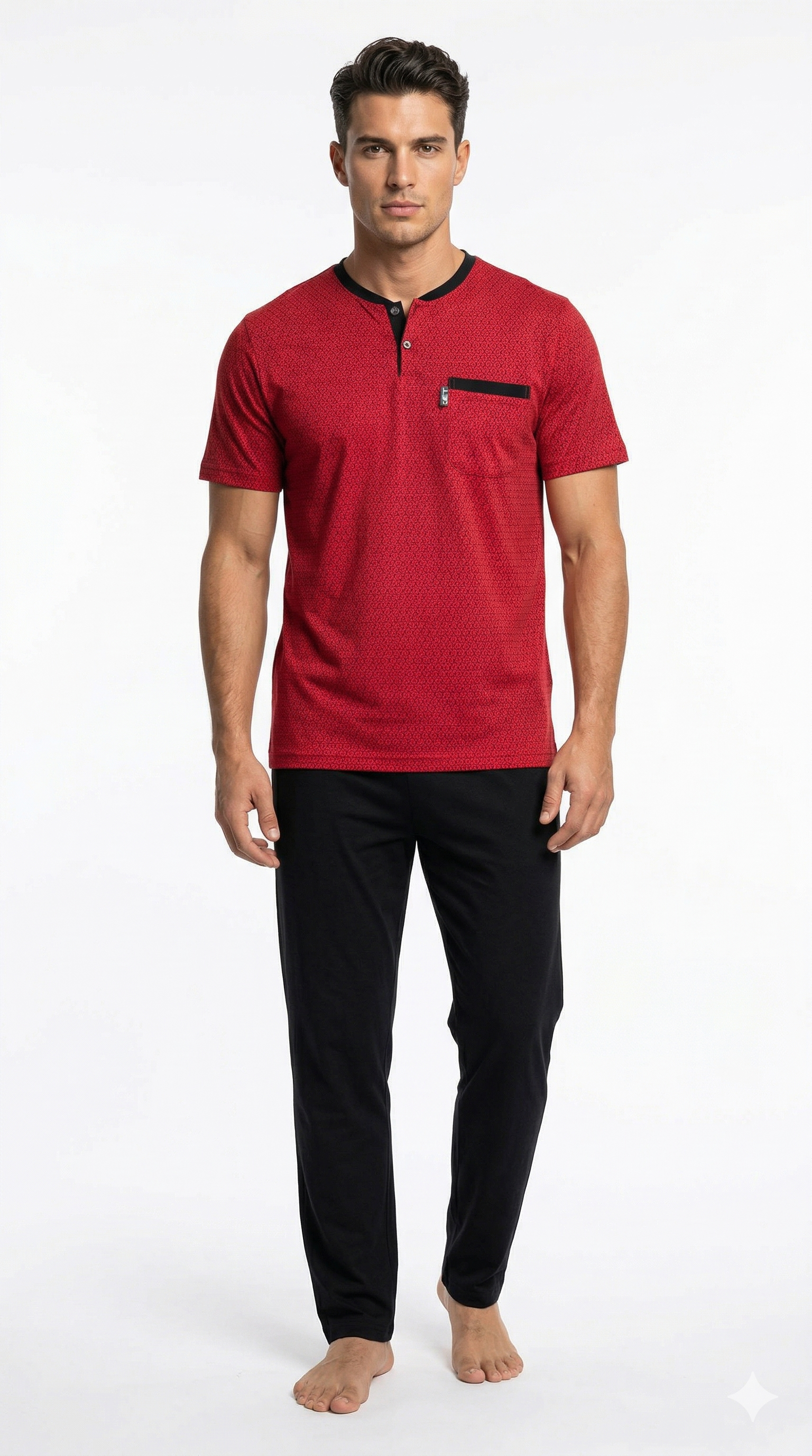 طقم بيجاما رجالي قطن