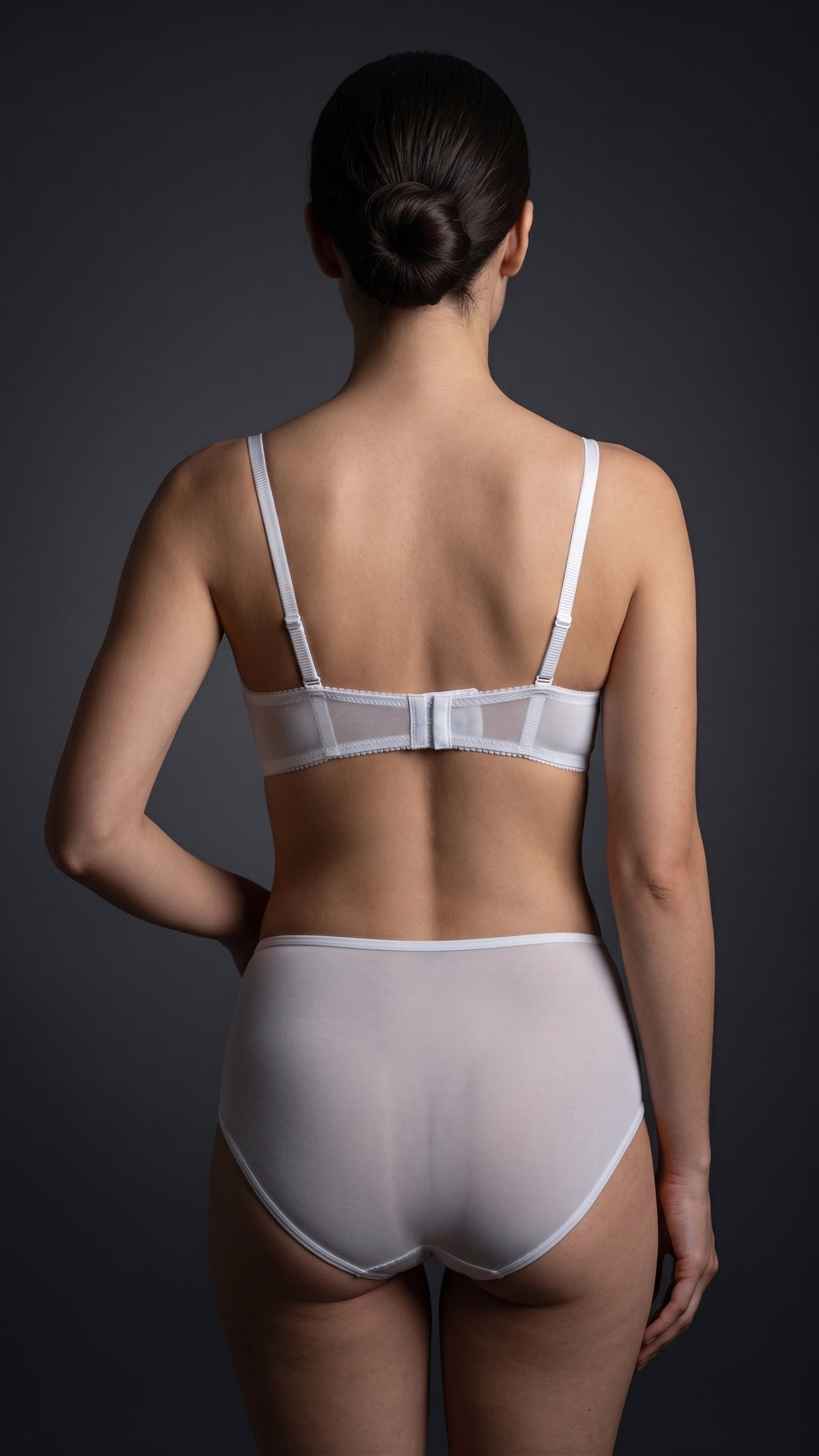 Push-up bra and lace shorts lingerie set
