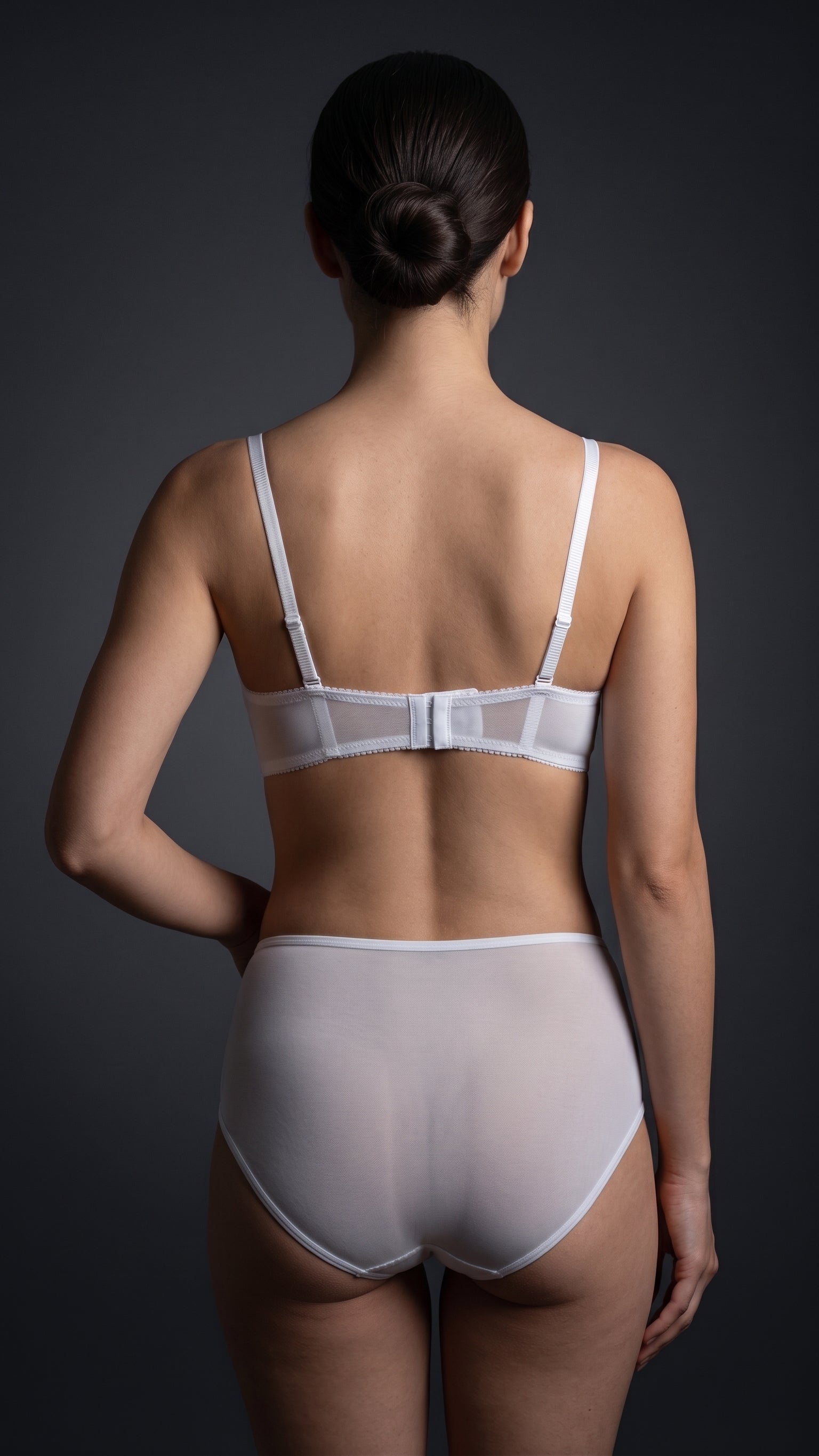 Push-up bra and lace shorts lingerie set