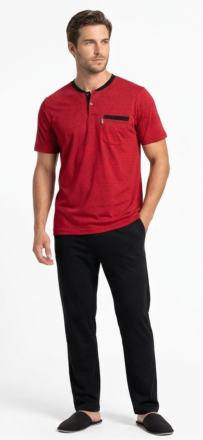 طقم بيجاما رجالي قطن