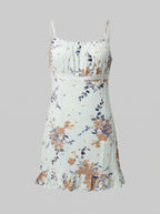 Flora chic ruffled and lace dress