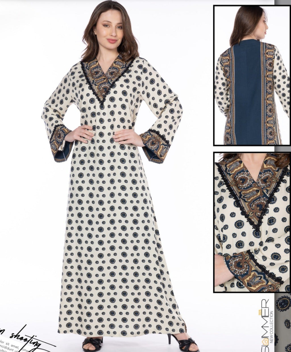 فستان ماكسي فسكوز