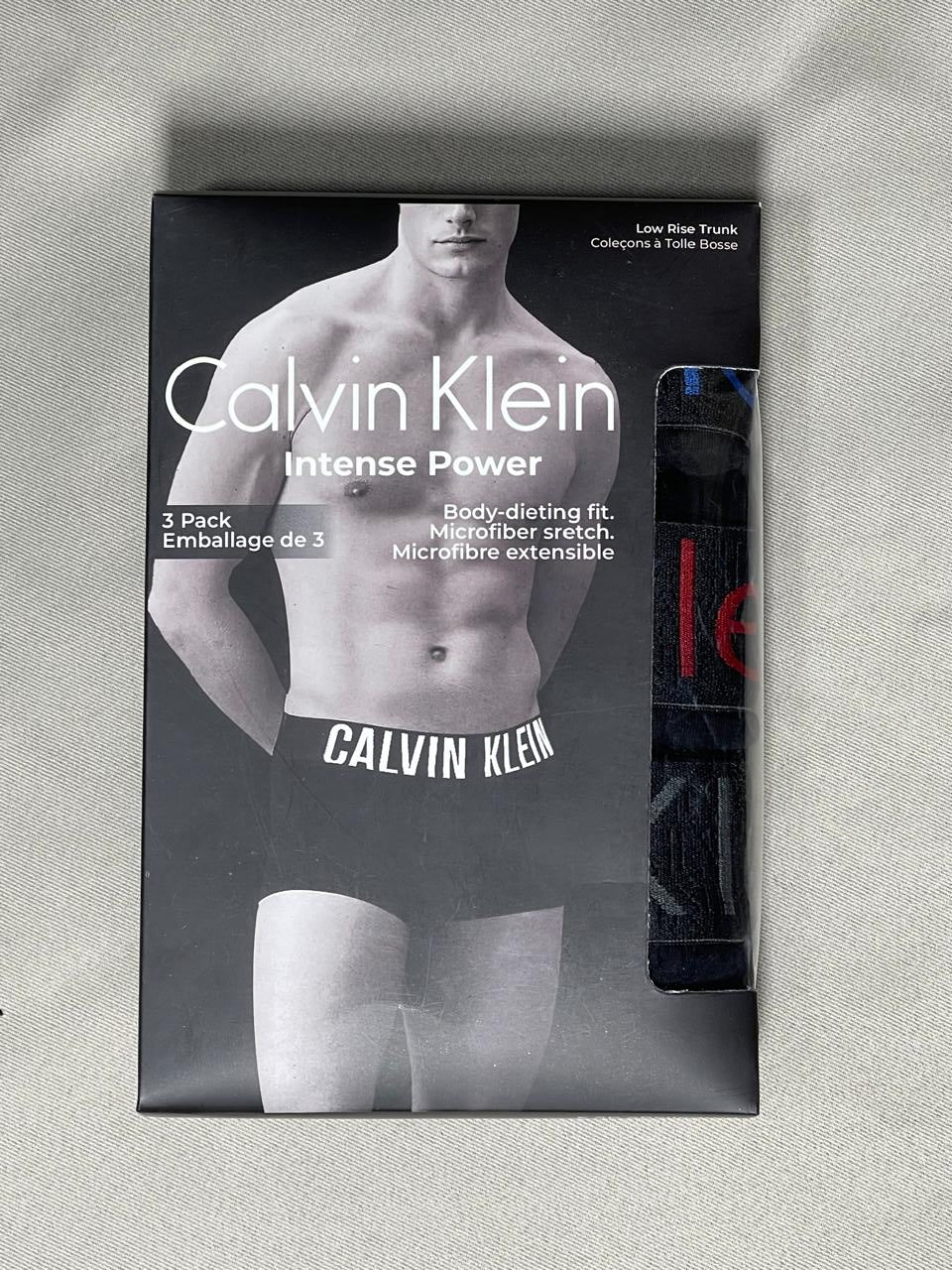 🖤 بوكسر Calvin Klein – إصدار 3 ألوان (شعار بارز ملون)